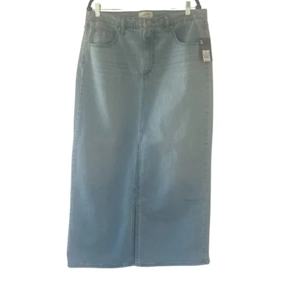 Women's NWT Universal Thread‎ High-Rise Denim Maxi Skirt Size 14 - Picture 3 of 6
